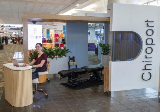 The Chiroport kiosk on Concourse C
