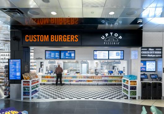 Exterior of Custom Burger in the CIBO Market
