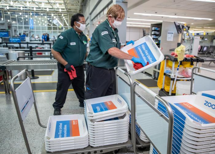 Clean bins at MSP